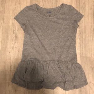 Keds Gray Peplum T-Shirt
